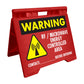 Warning RF Microwave Energy Controlled Area - Evarite A - Frame Sign - New Signs