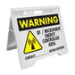 Warning RF Microwave Energy Controlled Area - Evarite A - Frame Sign - New Signs