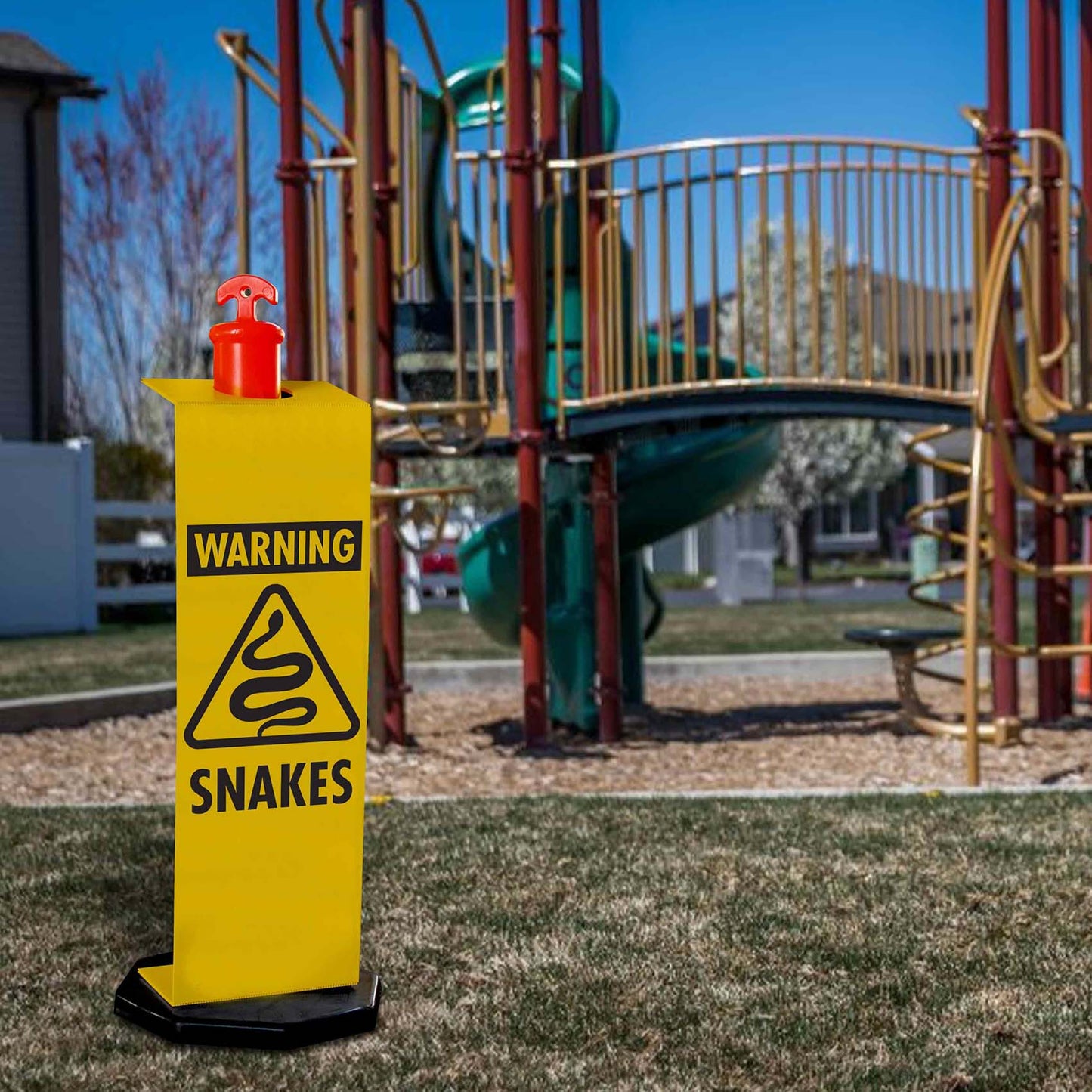 Warning Snakes - Corflute Bollard Traffic Signs - New Signs