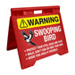 Warning Swooping Bird - Evarite A - Frame Sign - New Signs