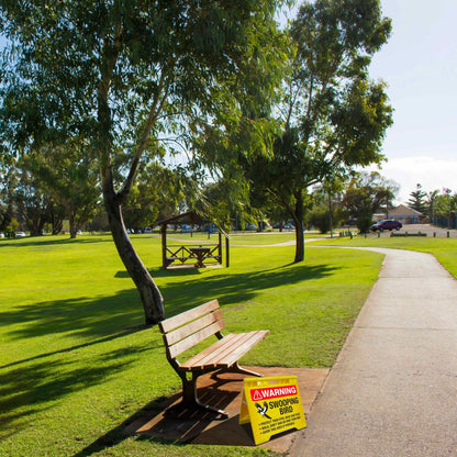 Warning Swooping Bird - Evarite A - Frame Sign - New Signs