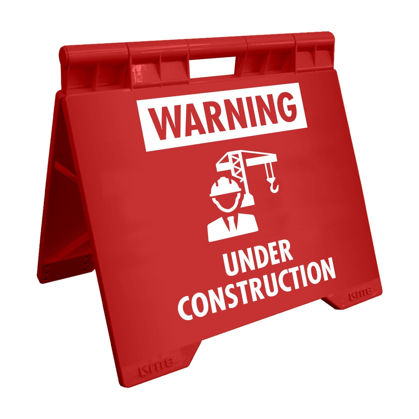 Warning Under Construction - Evarite A - Frame Sign - New Signs