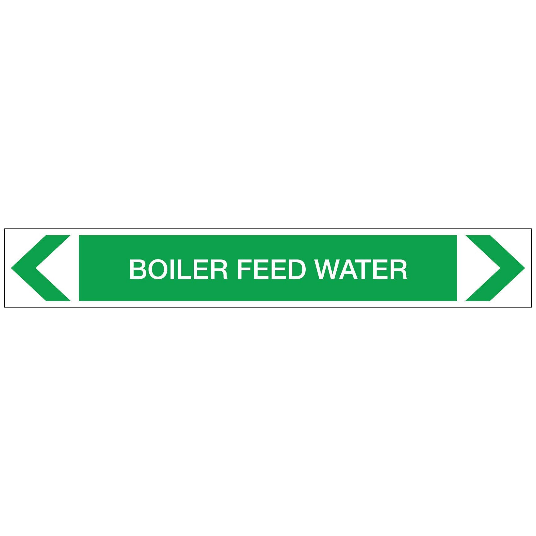 Water - Boiler Feed Water - Pipe Marker Sticker - New Signs
