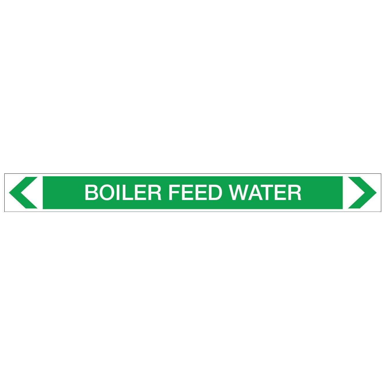 Water - Boiler Feed Water - Pipe Marker Sticker - New Signs