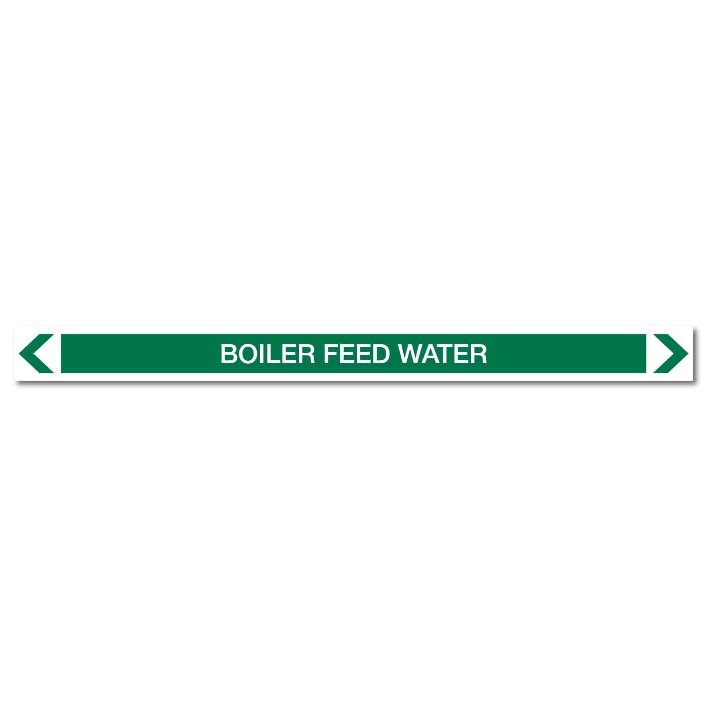 Water - Boiler Feed Water - Pipe Marker Sticker - New Signs