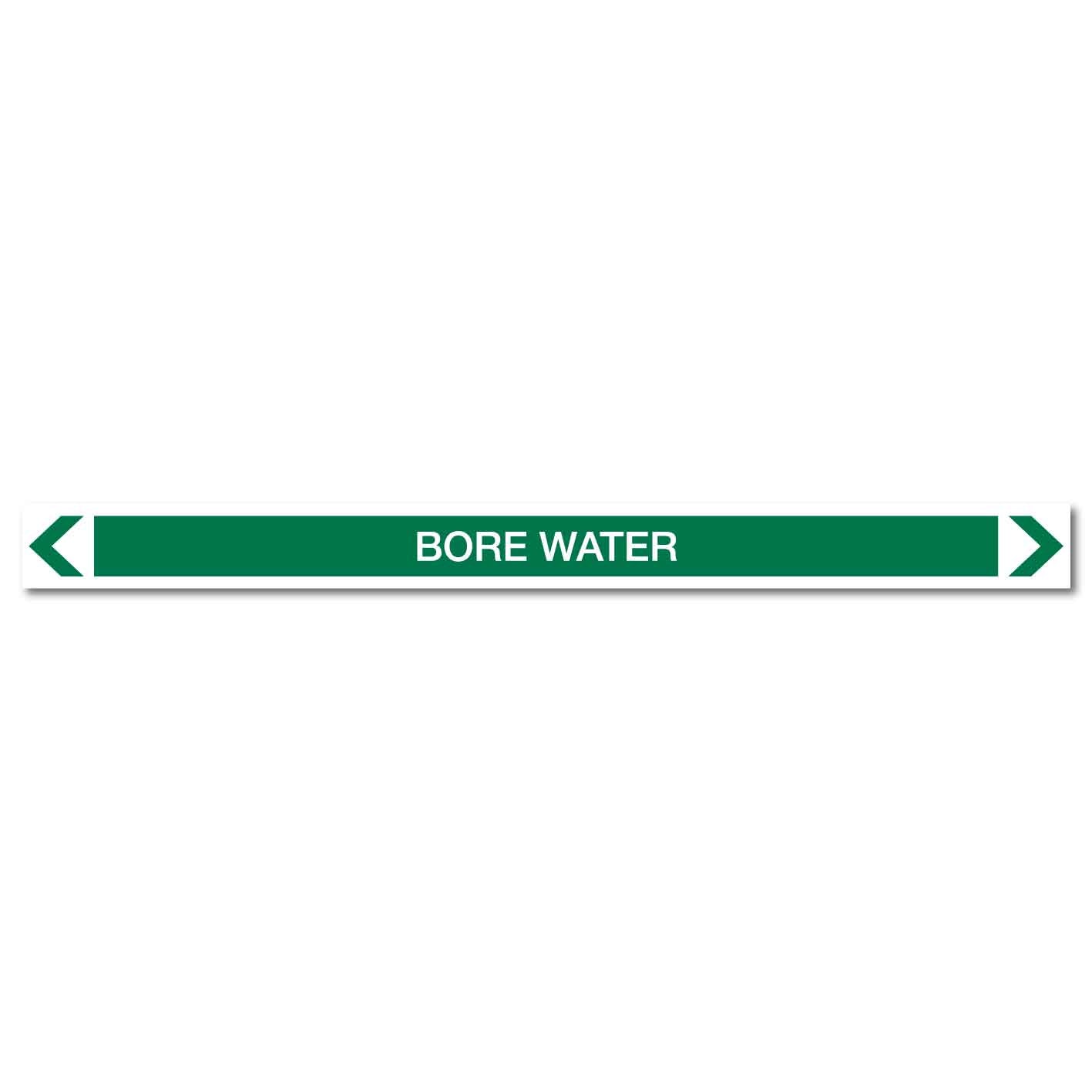 Water - Bore Water - Pipe Marker Sticker - New Signs