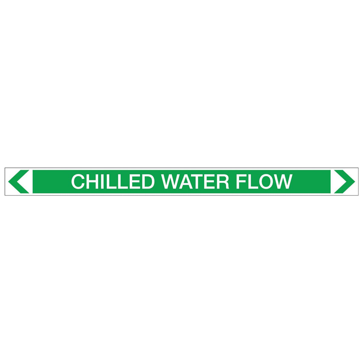 Water - Chilled Water Flow - Pipe Marker Sticker – New Signs