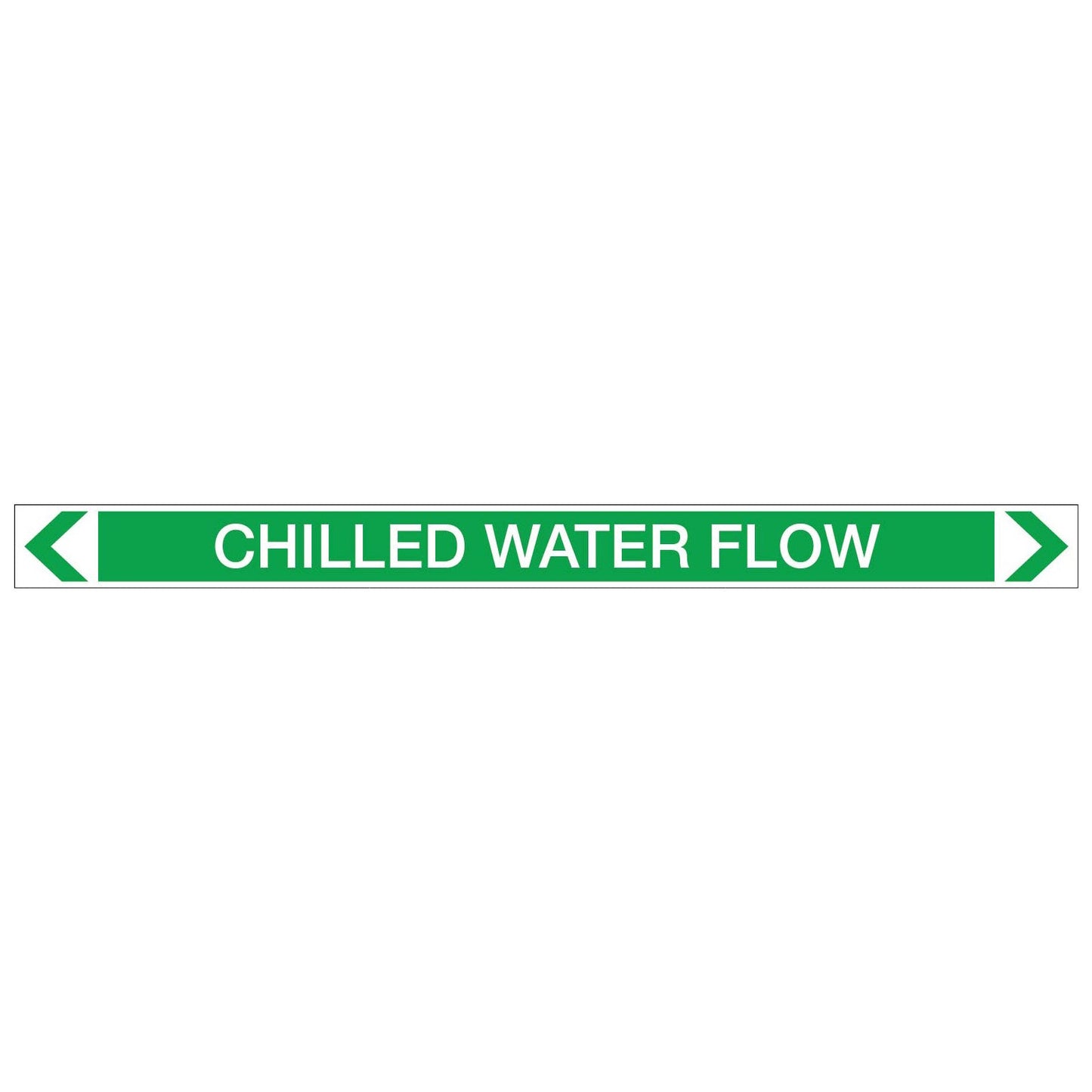 Water - Chilled Water Flow - Pipe Marker Sticker - New Signs