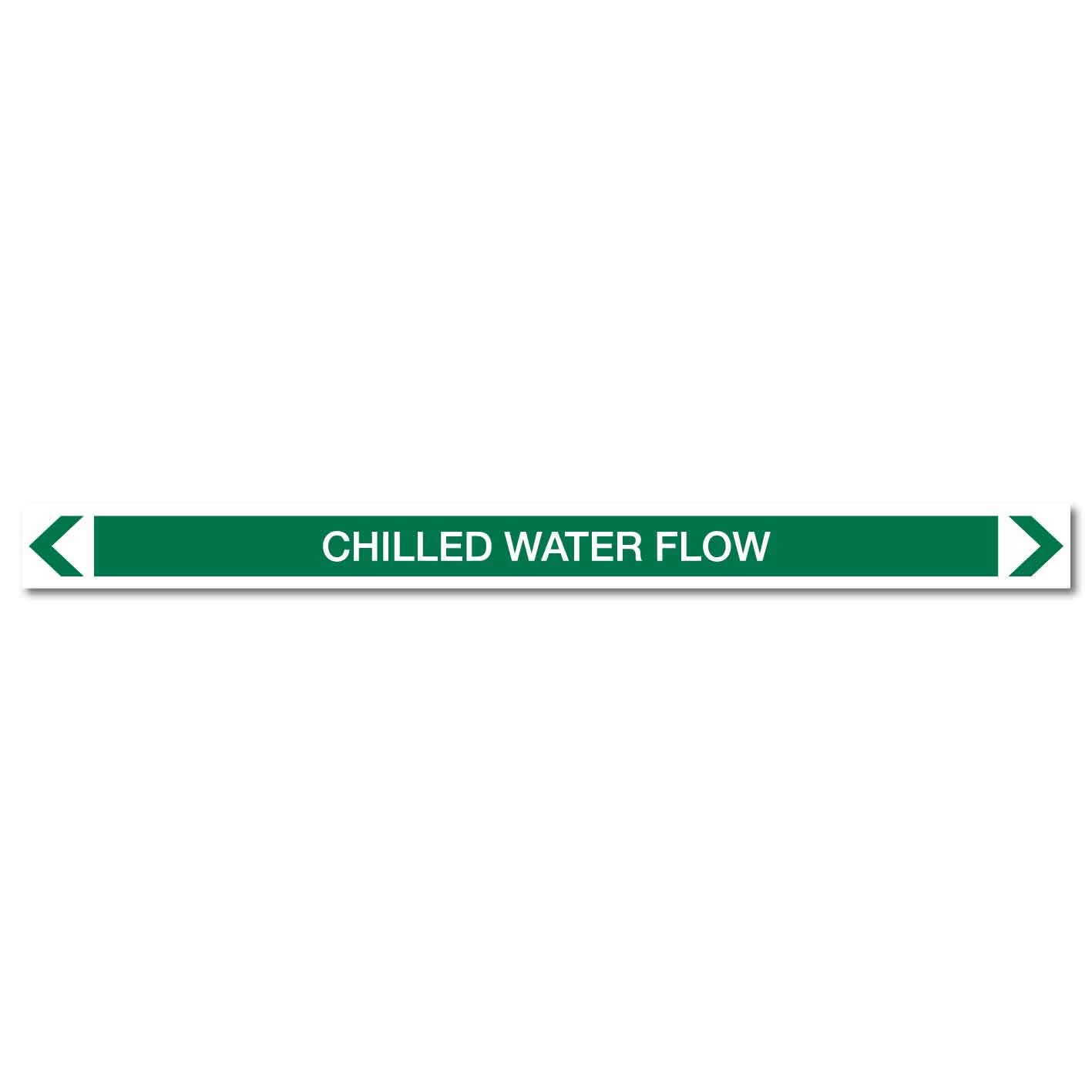 Water - Chilled Water Flow - Pipe Marker Sticker - New Signs