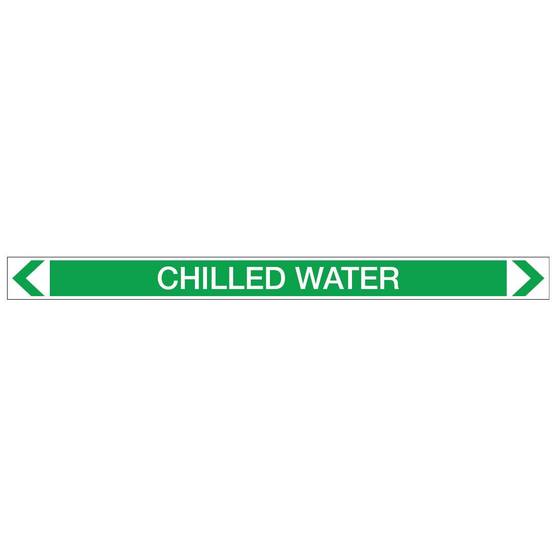 Water - Chilled Water - Pipe Marker Sticker - New Signs