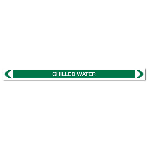 Water - Chilled Water - Pipe Marker Sticker – New Signs