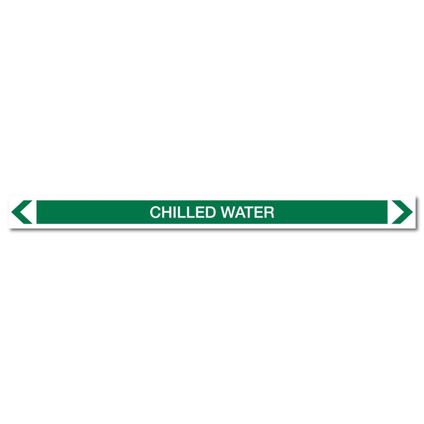 Water - Chilled Water - Pipe Marker Sticker – New Signs