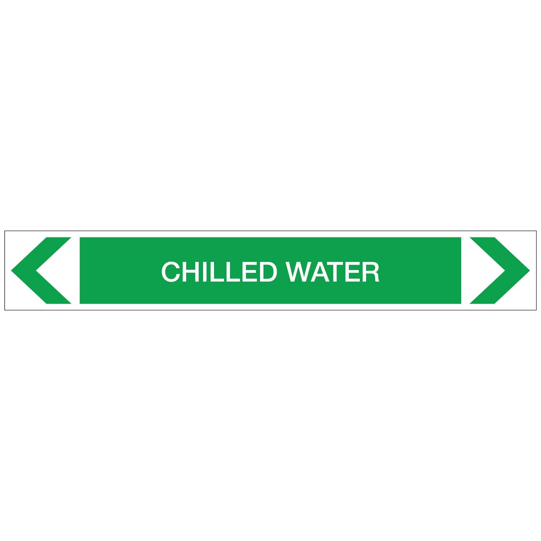 Water - Chilled Water - Pipe Marker Sticker - New Signs