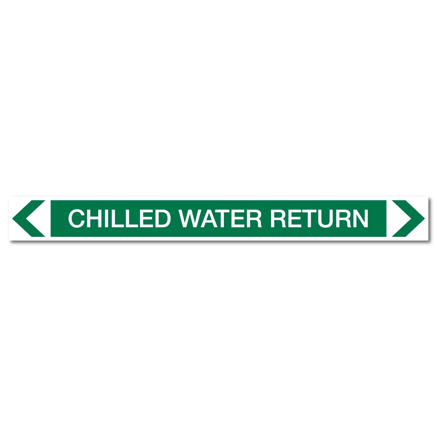 Water - Chilled Water Return - Pipe Marker Sticker - New Signs