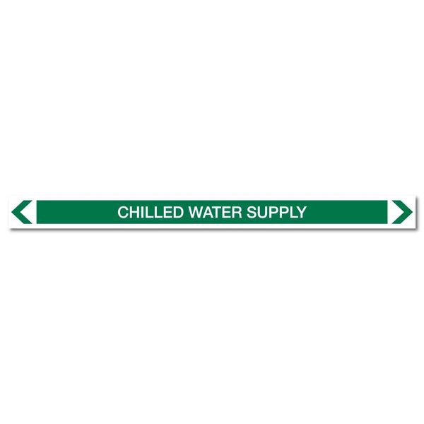 Water - Chilled Water Supply - Pipe Marker Sticker – New Signs