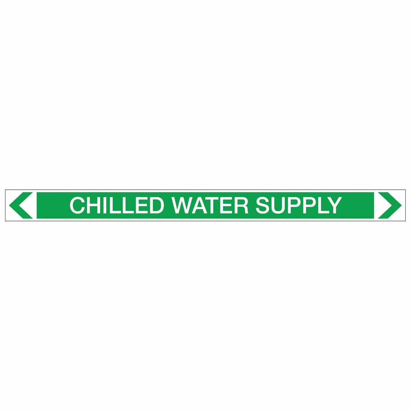 Water - Chilled Water Supply - Pipe Marker Sticker - New Signs
