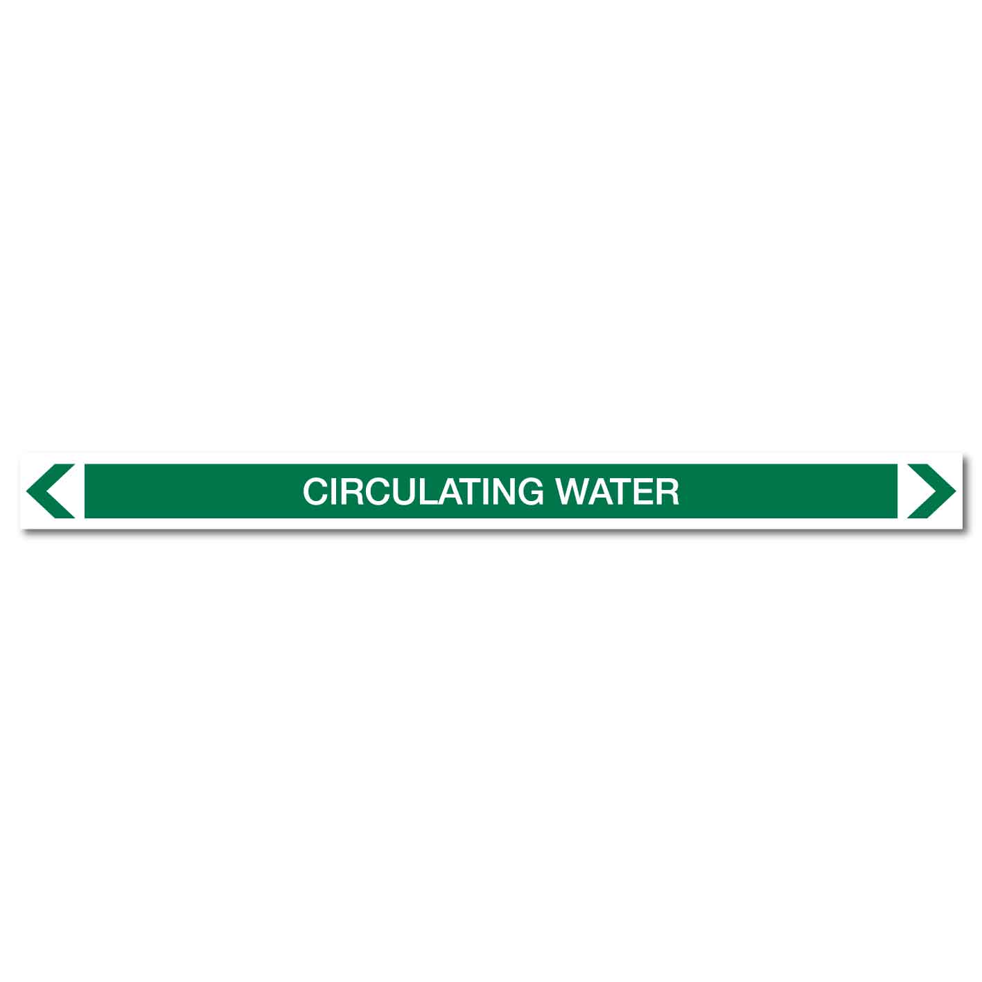 Water - Circulating Water - Pipe Marker Sticker - New Signs