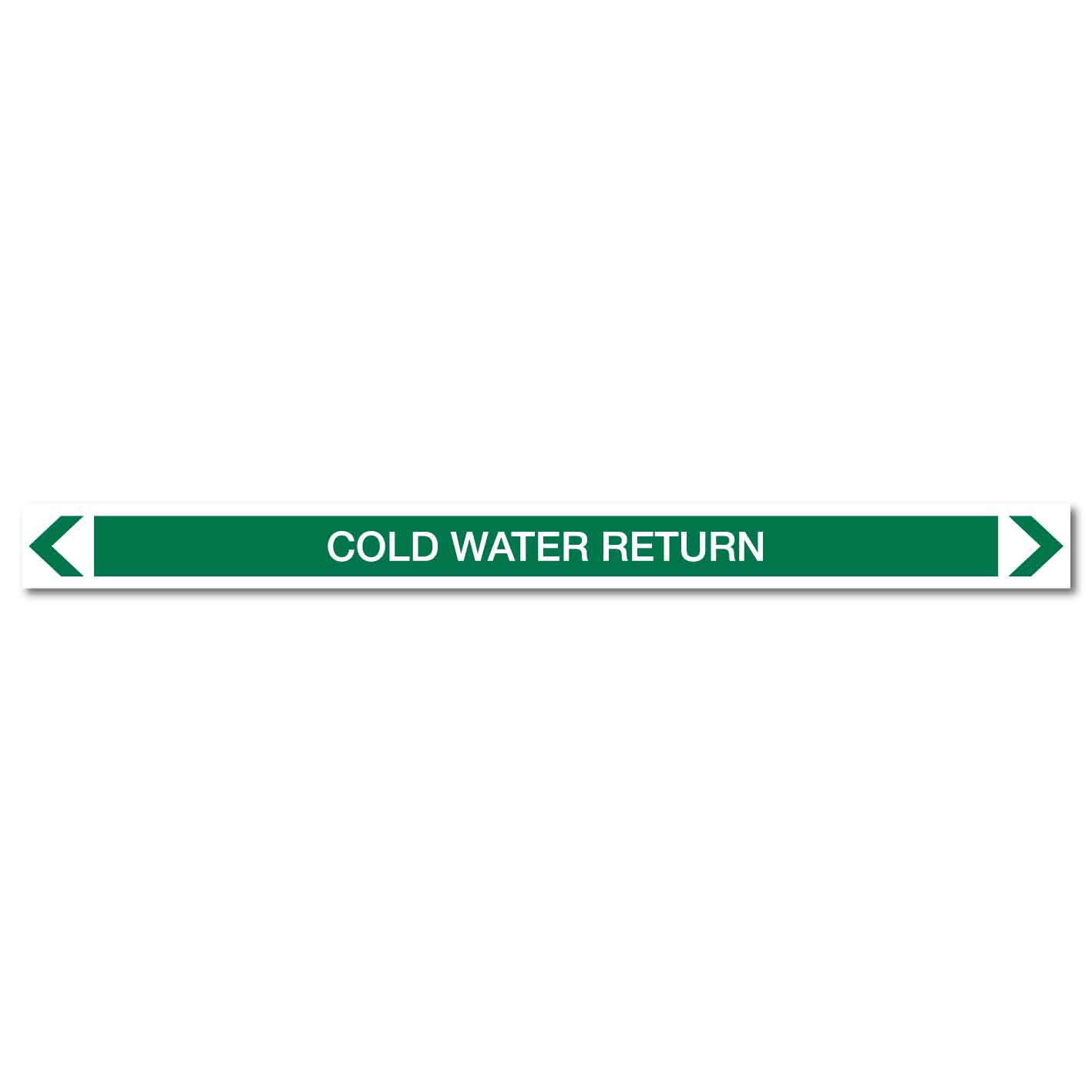 Water - Cold Water Return - Pipe Marker Sticker - New Signs