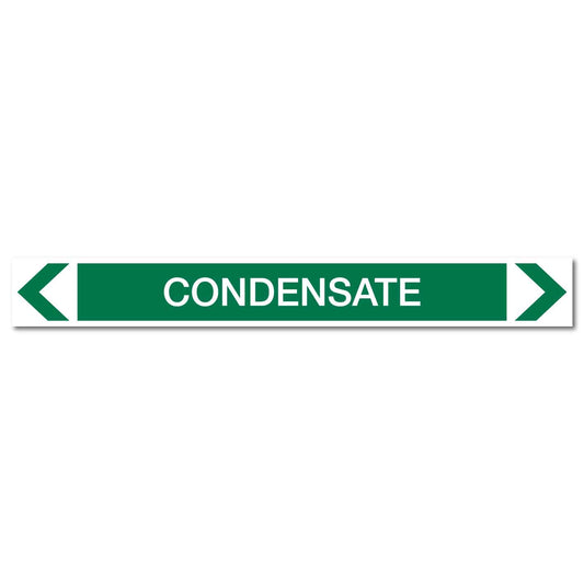 Water - Condensate - Pipe Marker Sticker - New Signs