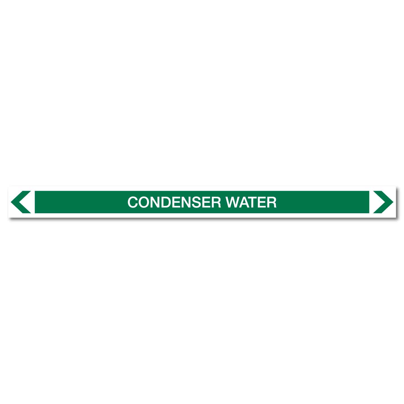 Water - Condenser Water - Pipe Marker Sticker - New Signs