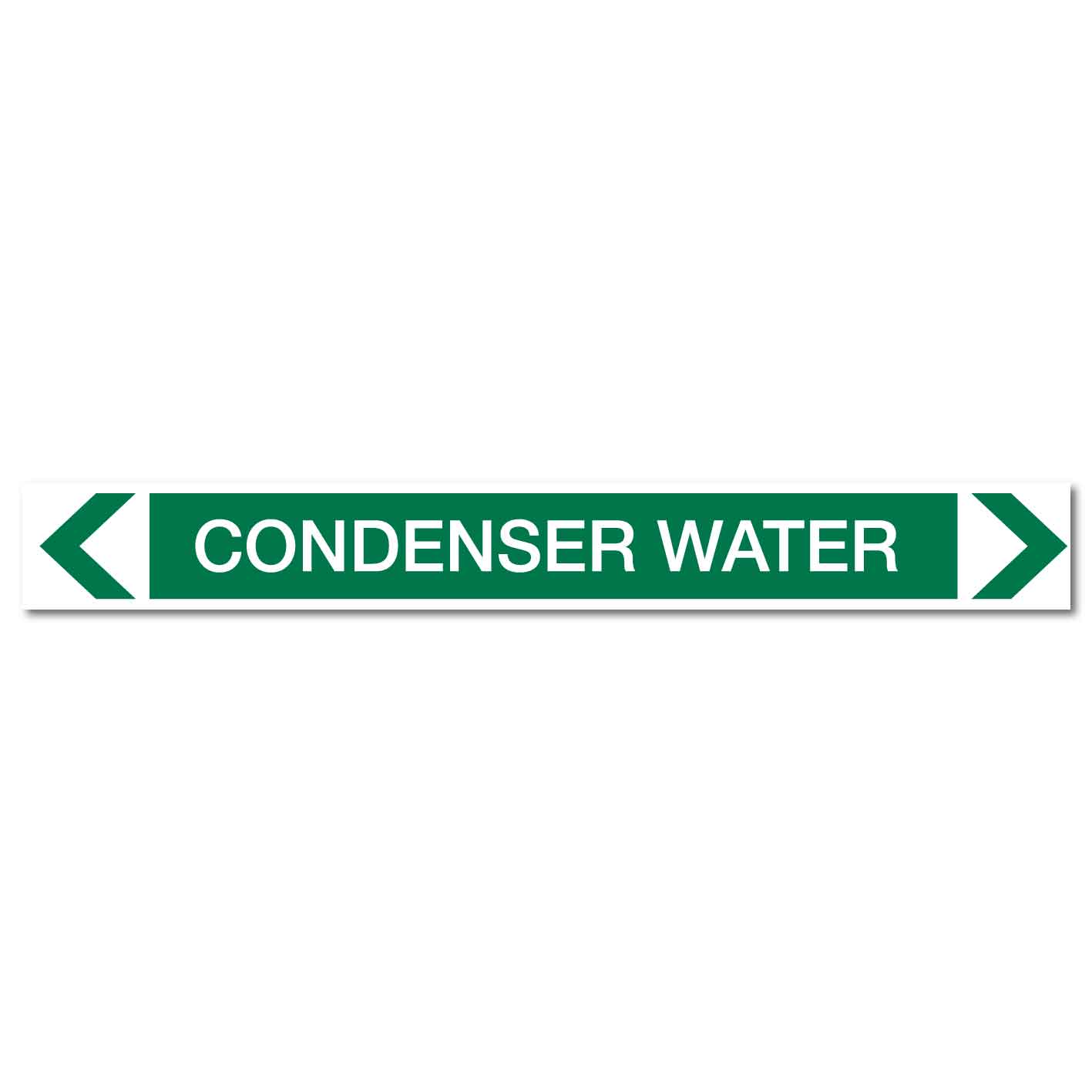 Water - Condenser Water - Pipe Marker Sticker - New Signs