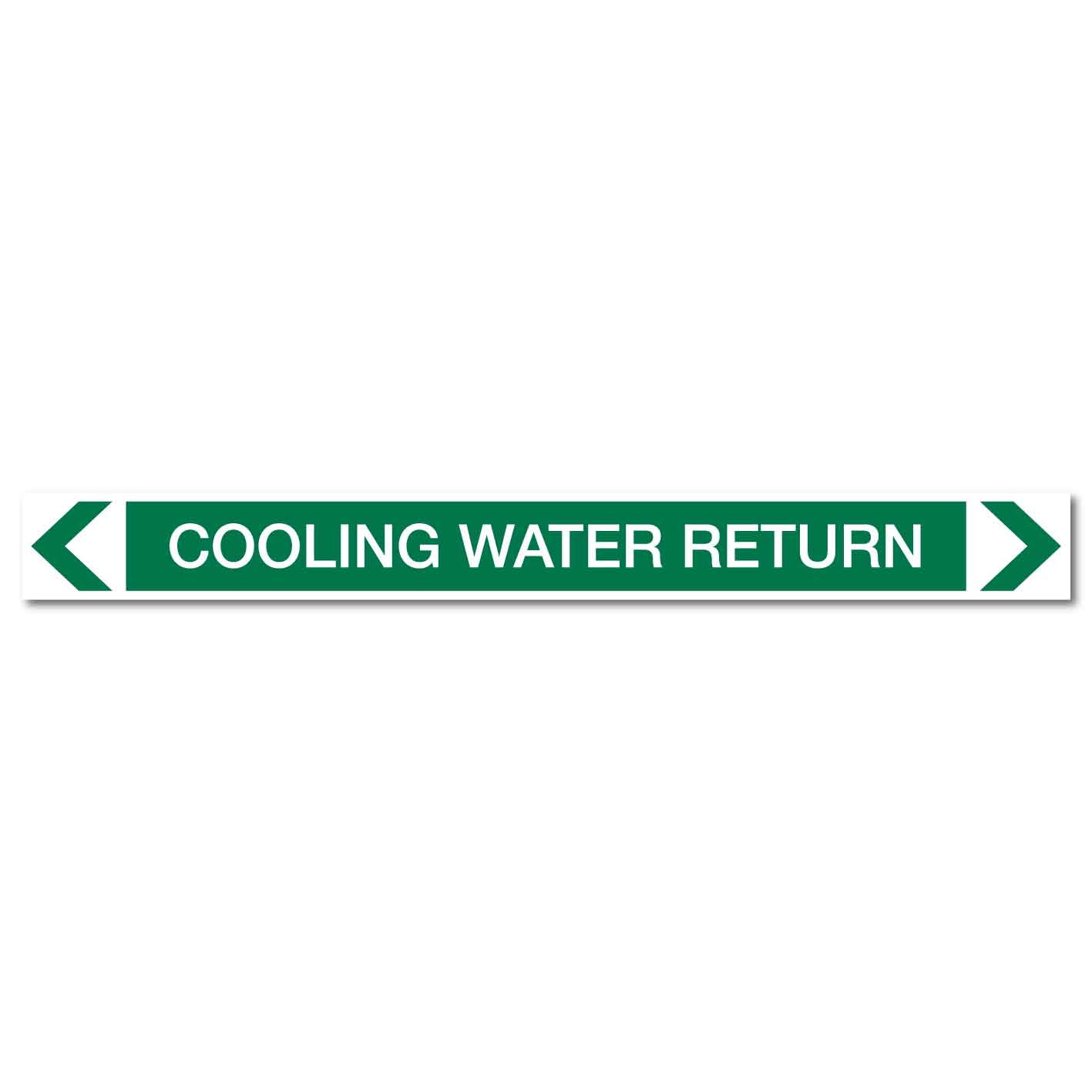 Water - Cooling Water Return - Pipe Marker Sticker - New Signs