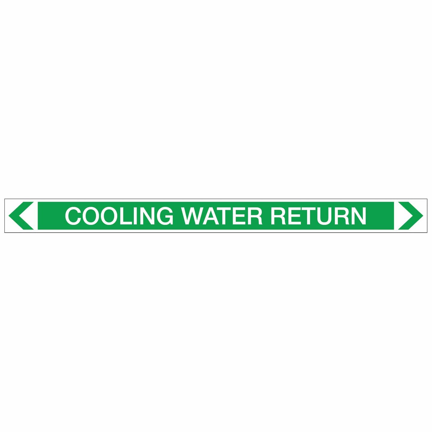 Water - Cooling Water Return - Pipe Marker Sticker - New Signs