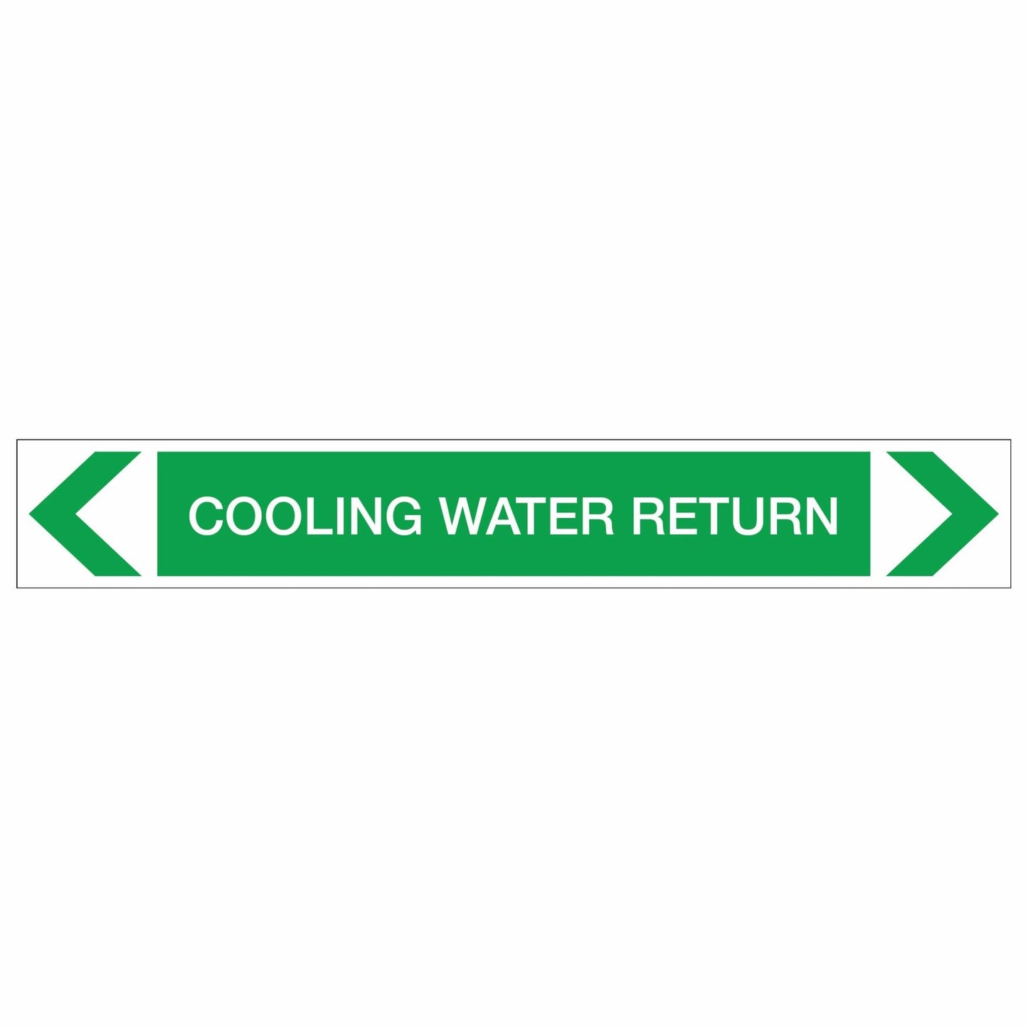 Water - Cooling Water Return - Pipe Marker Sticker - New Signs
