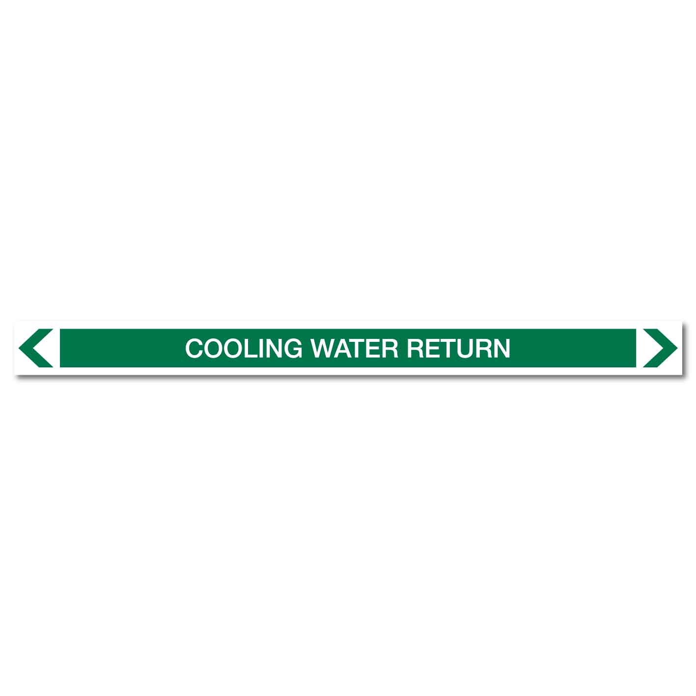 Water - Cooling Water Return - Pipe Marker Sticker - New Signs