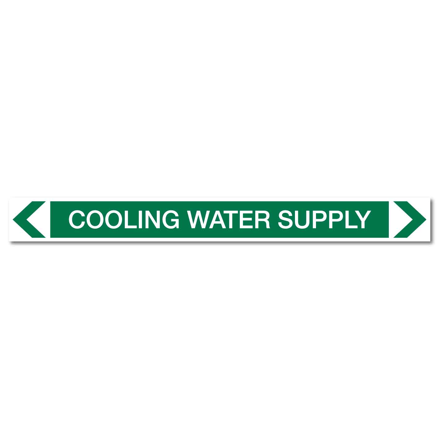 Water - Cooling Water Supply - Pipe Marker Sticker - New Signs