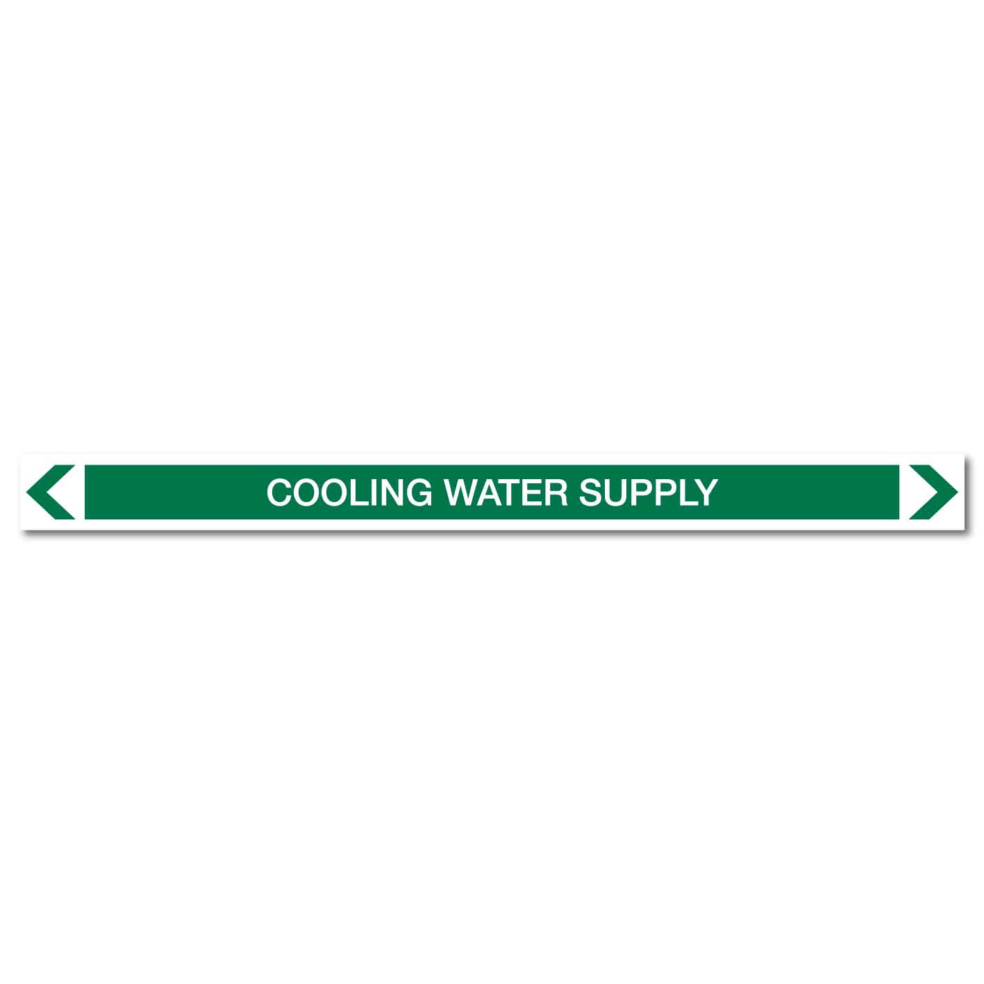 Water - Cooling Water Supply - Pipe Marker Sticker - New Signs