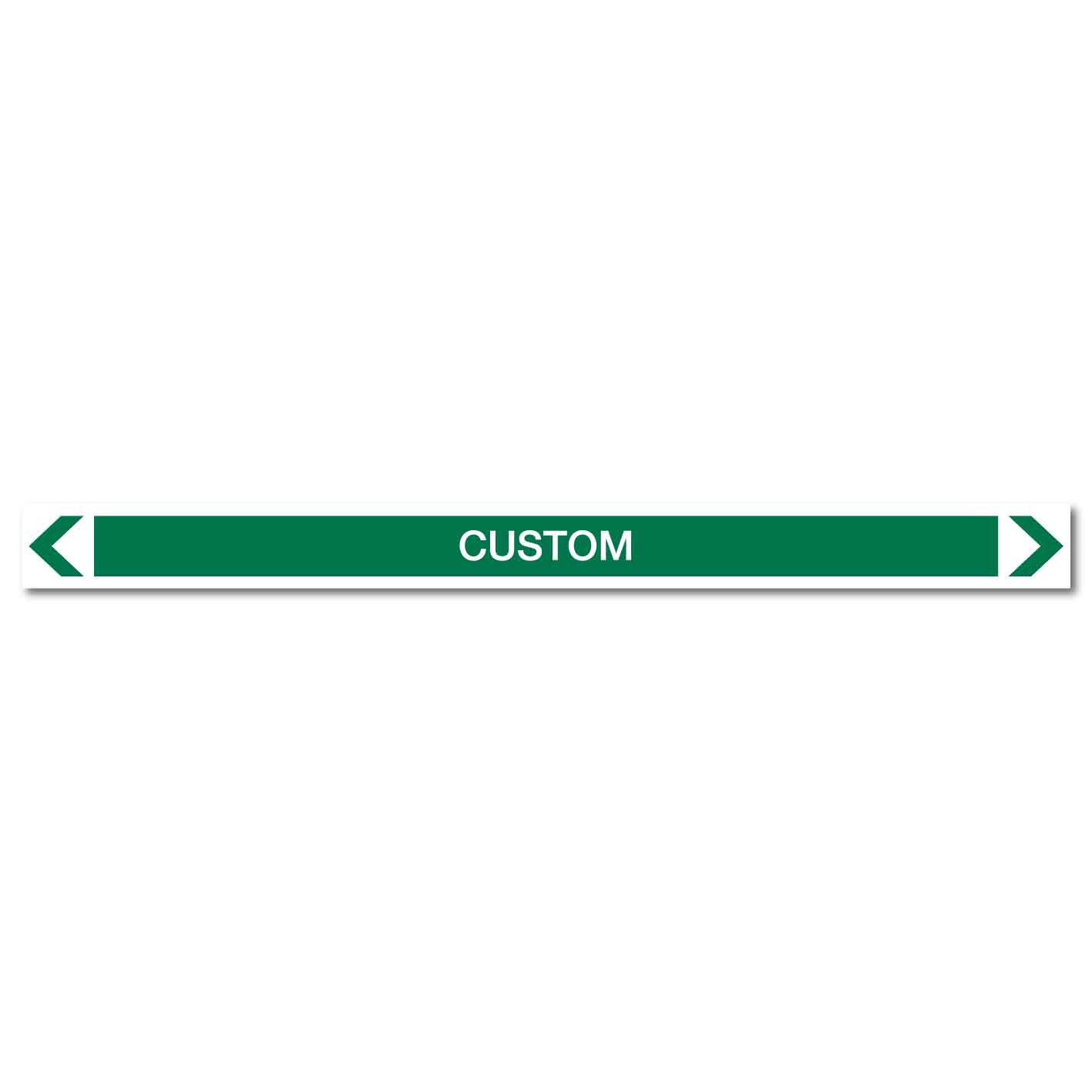 Water - Custom - Pipe Marker Sticker - New Signs