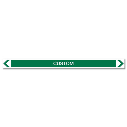 Water - Custom - Pipe Marker Sticker - New Signs