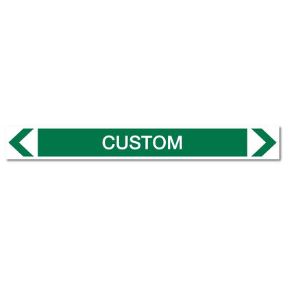 Water - Custom - Pipe Marker Sticker - New Signs