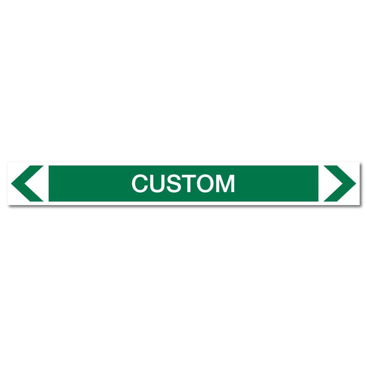 Water - Custom - Pipe Marker Sticker - New Signs