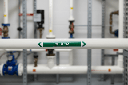 Water - Custom - Pipe Marker Sticker - New Signs