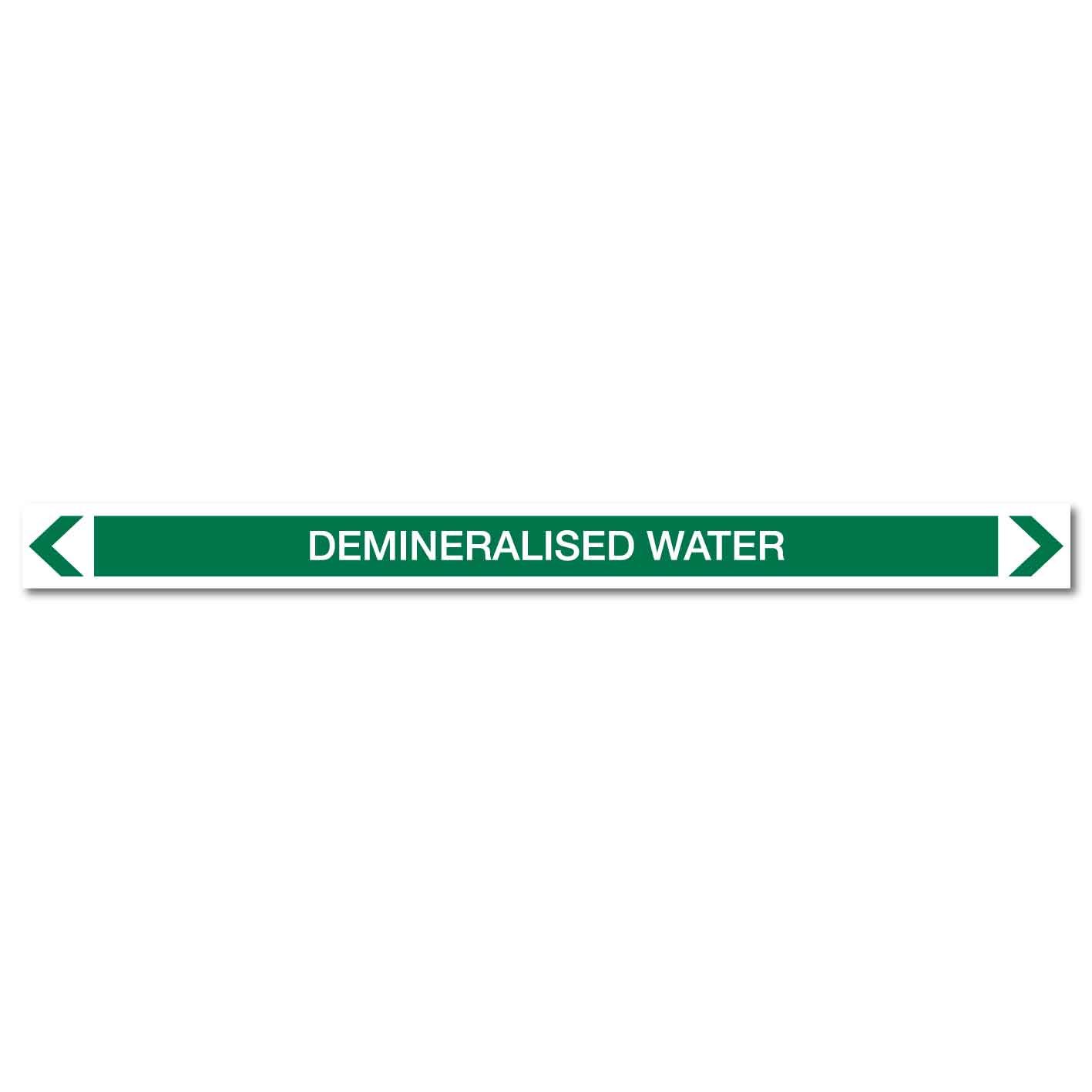 Water - Demineralised Water - Pipe Marker Sticker - New Signs