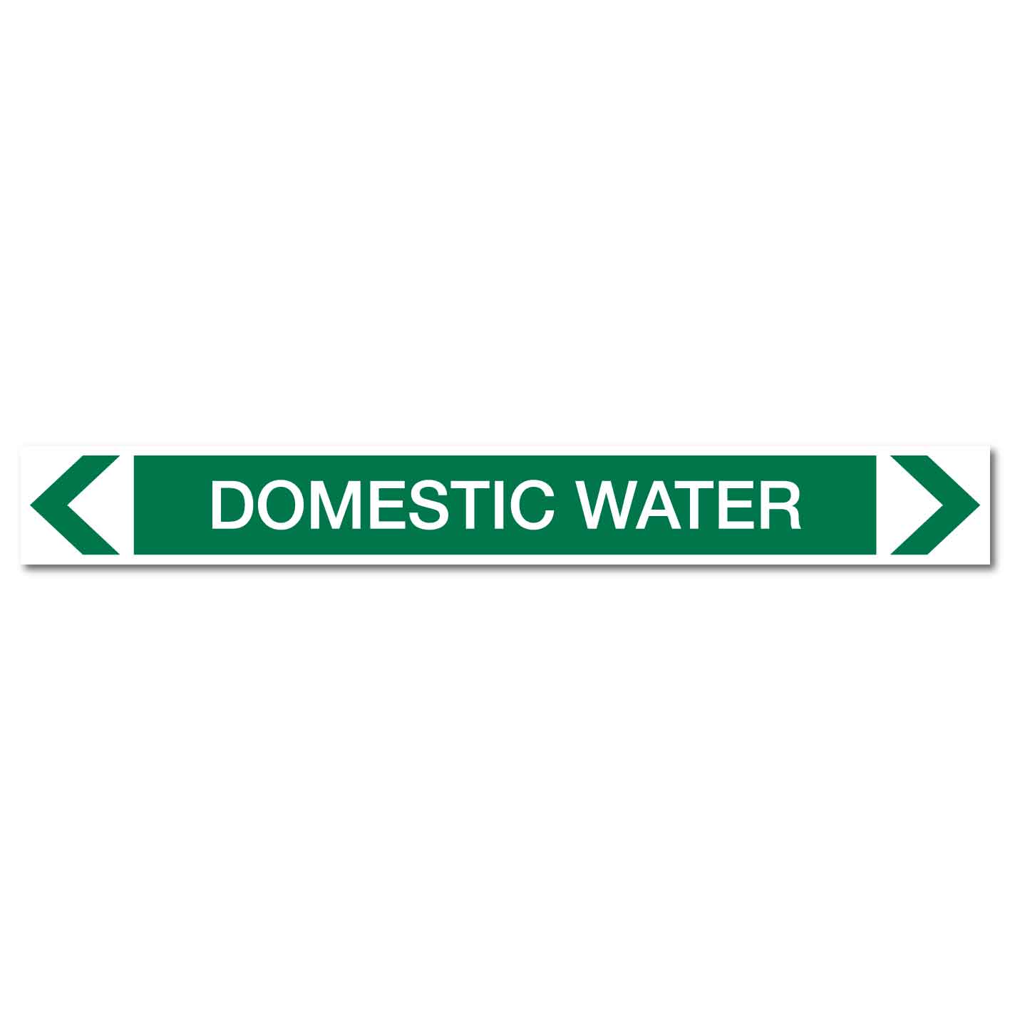Water - Domestic Water - Pipe Marker Sticker - New Signs