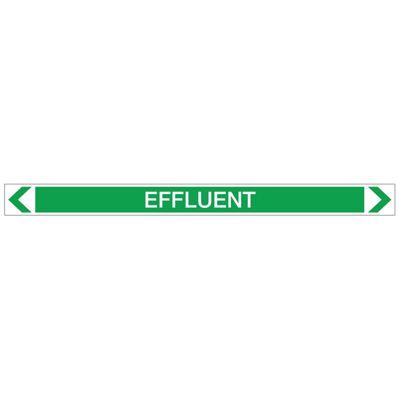 Water - Effluent - Pipe Marker Sticker - New Signs
