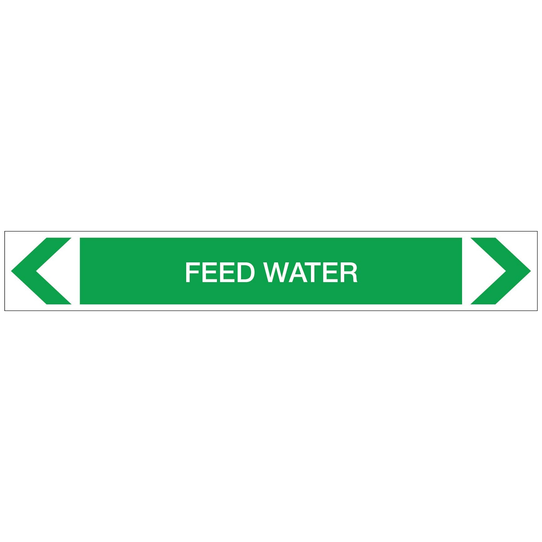 Water - Feed Water - Pipe Marker Sticker - New Signs
