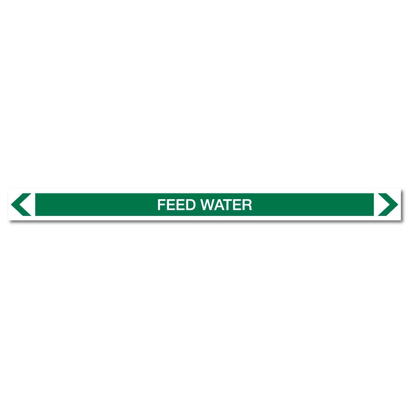 Water - Feed Water - Pipe Marker Sticker - New Signs