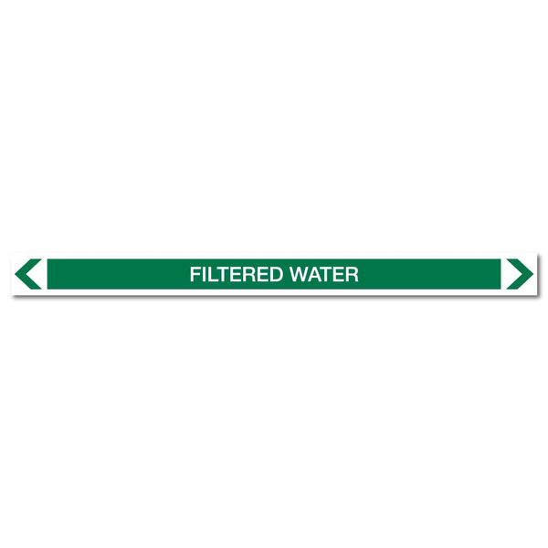 Water - Filtered Water - Pipe Marker Sticker – New Signs