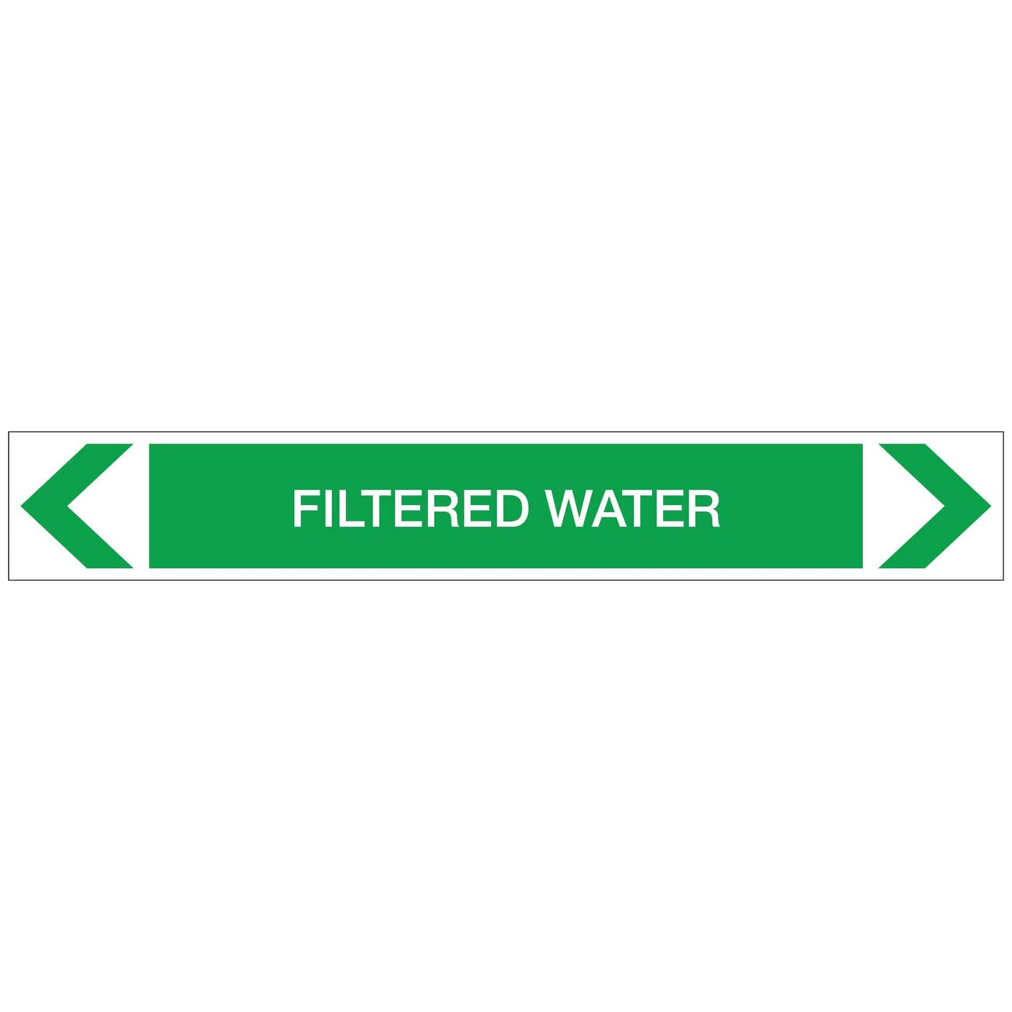 Water - Filtered Water - Pipe Marker Sticker - New Signs