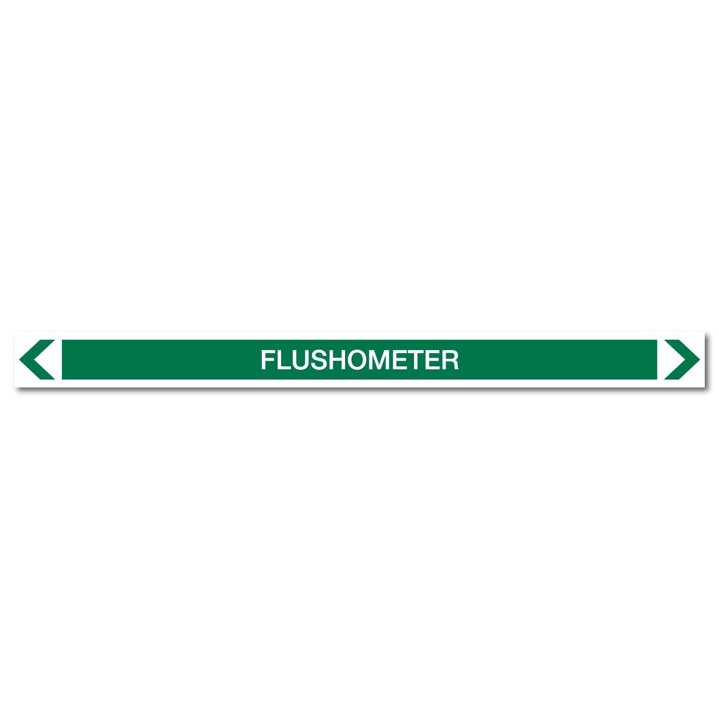 Water - Flushometer - Pipe Marker Sticker - New Signs