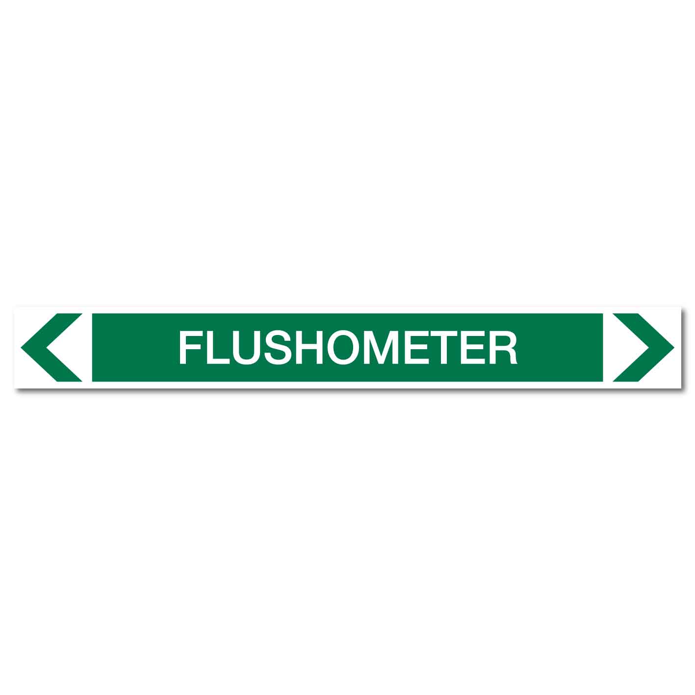 Water - Flushometer - Pipe Marker Sticker - New Signs
