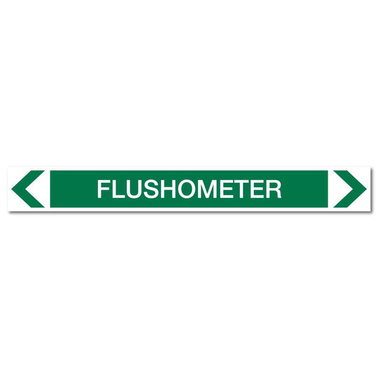 Water - Flushometer - Pipe Marker Sticker - New Signs