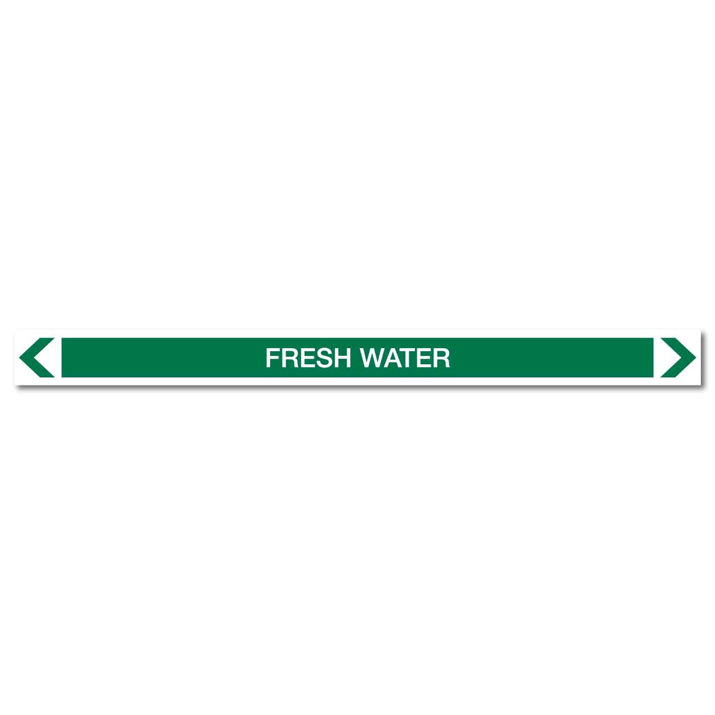 Water - Fresh Water - Pipe Marker Sticker - New Signs