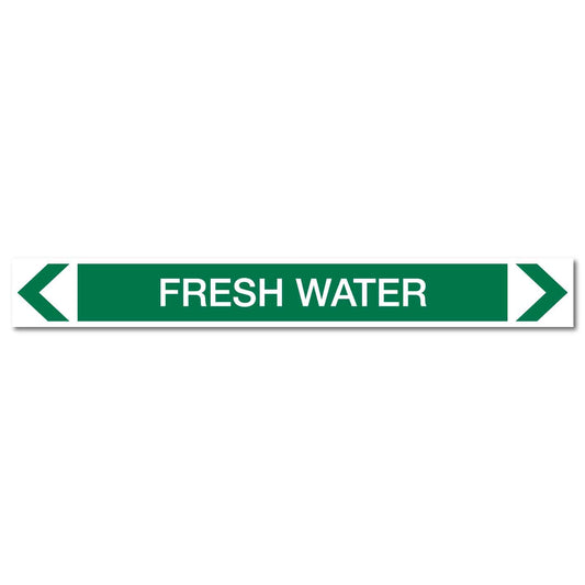 Water - Fresh Water - Pipe Marker Sticker - New Signs