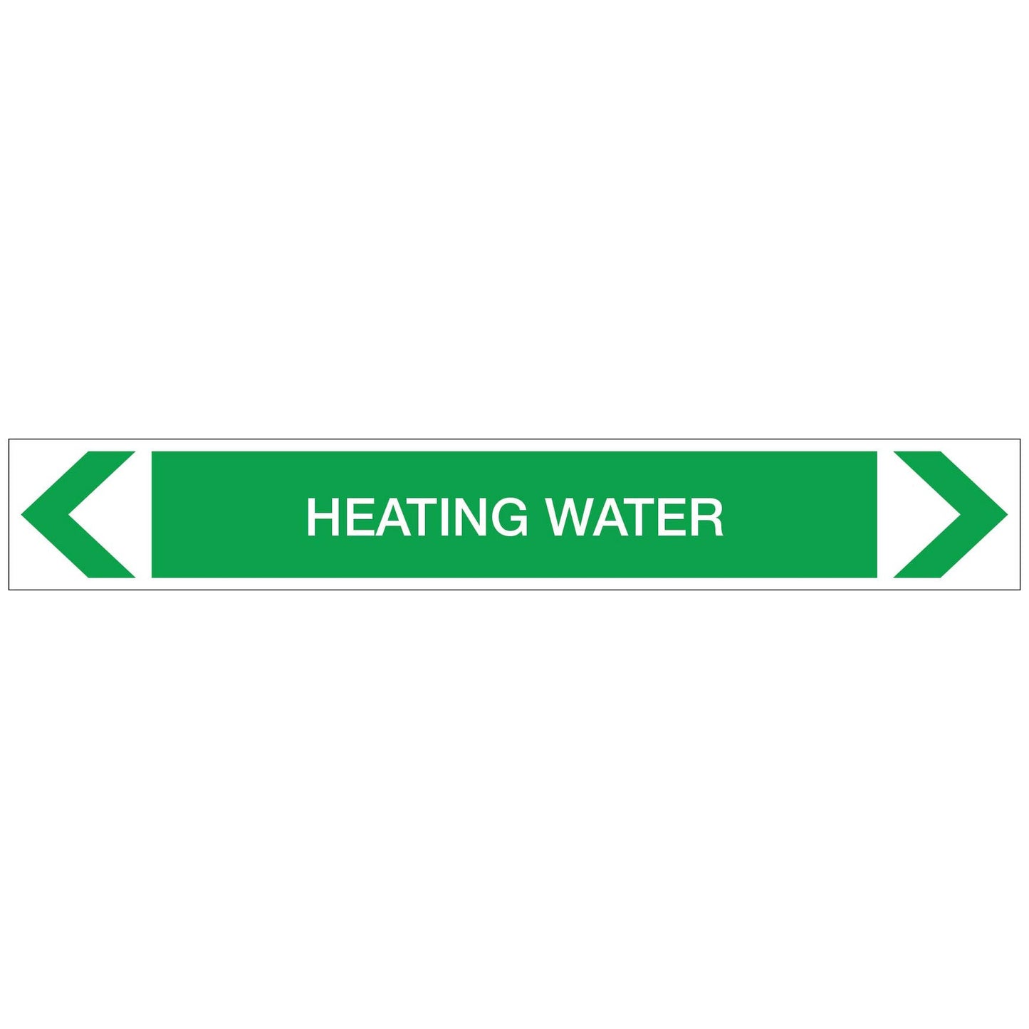 Water - Heating Water - Pipe Marker Sticker - New Signs