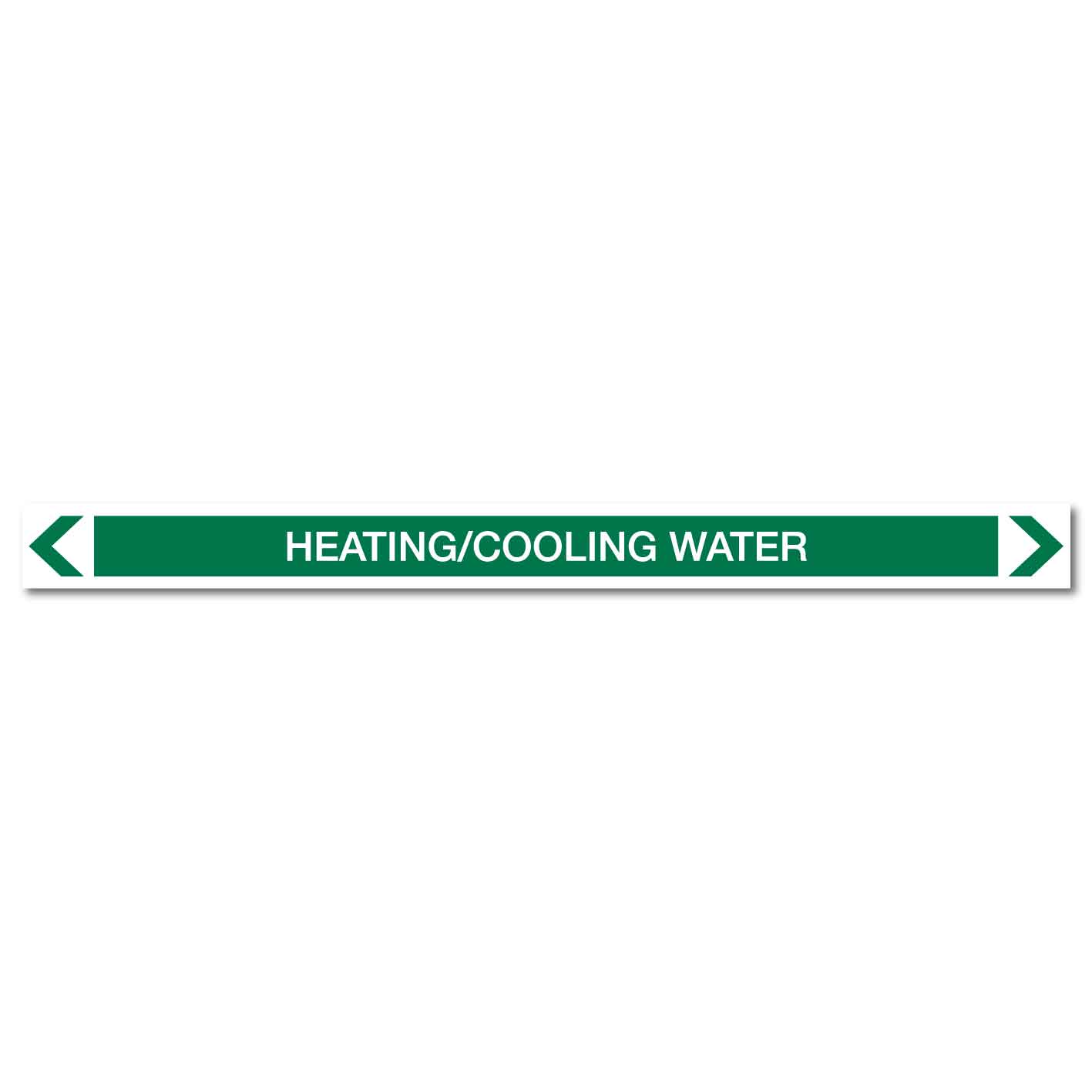 Water - Heating/Cooling Water - Pipe Marker Sticker - New Signs